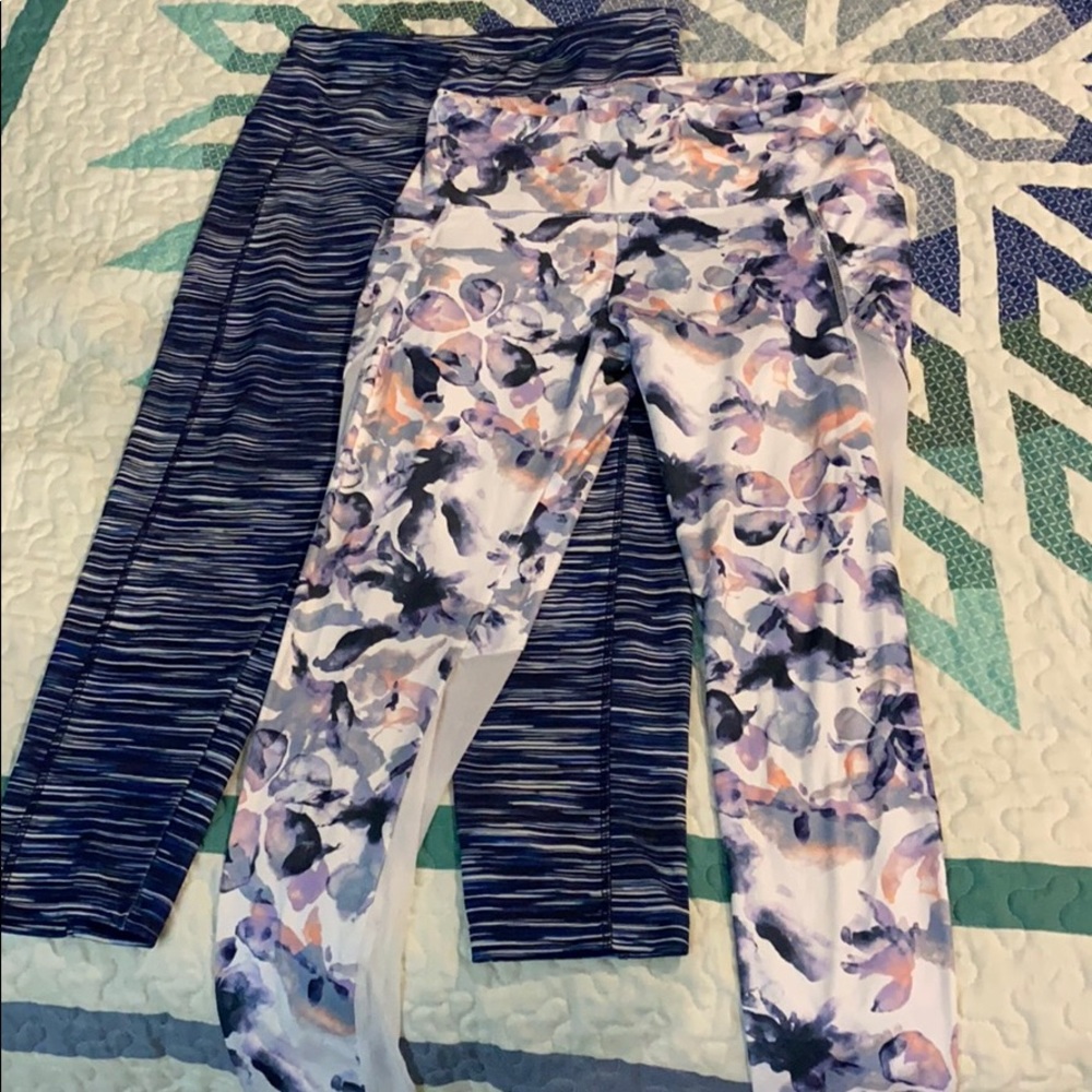 BALLY designer Capri workout leggings 2 pair Large